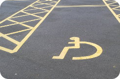 disabled parking space